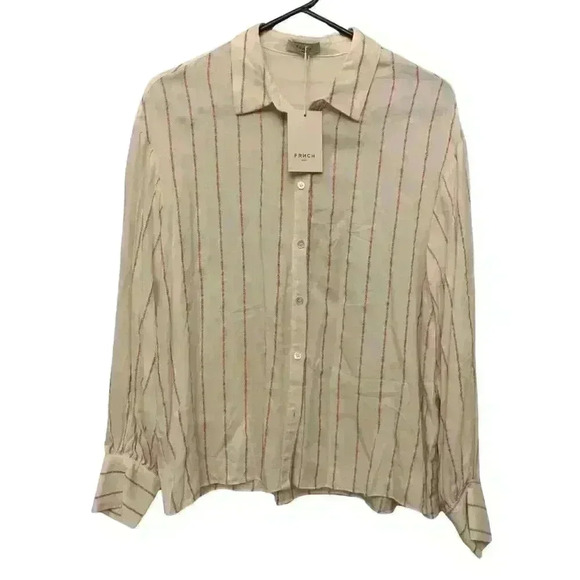 FRNCH Womens Button Down Top Size M/L - Picture 1 of 6